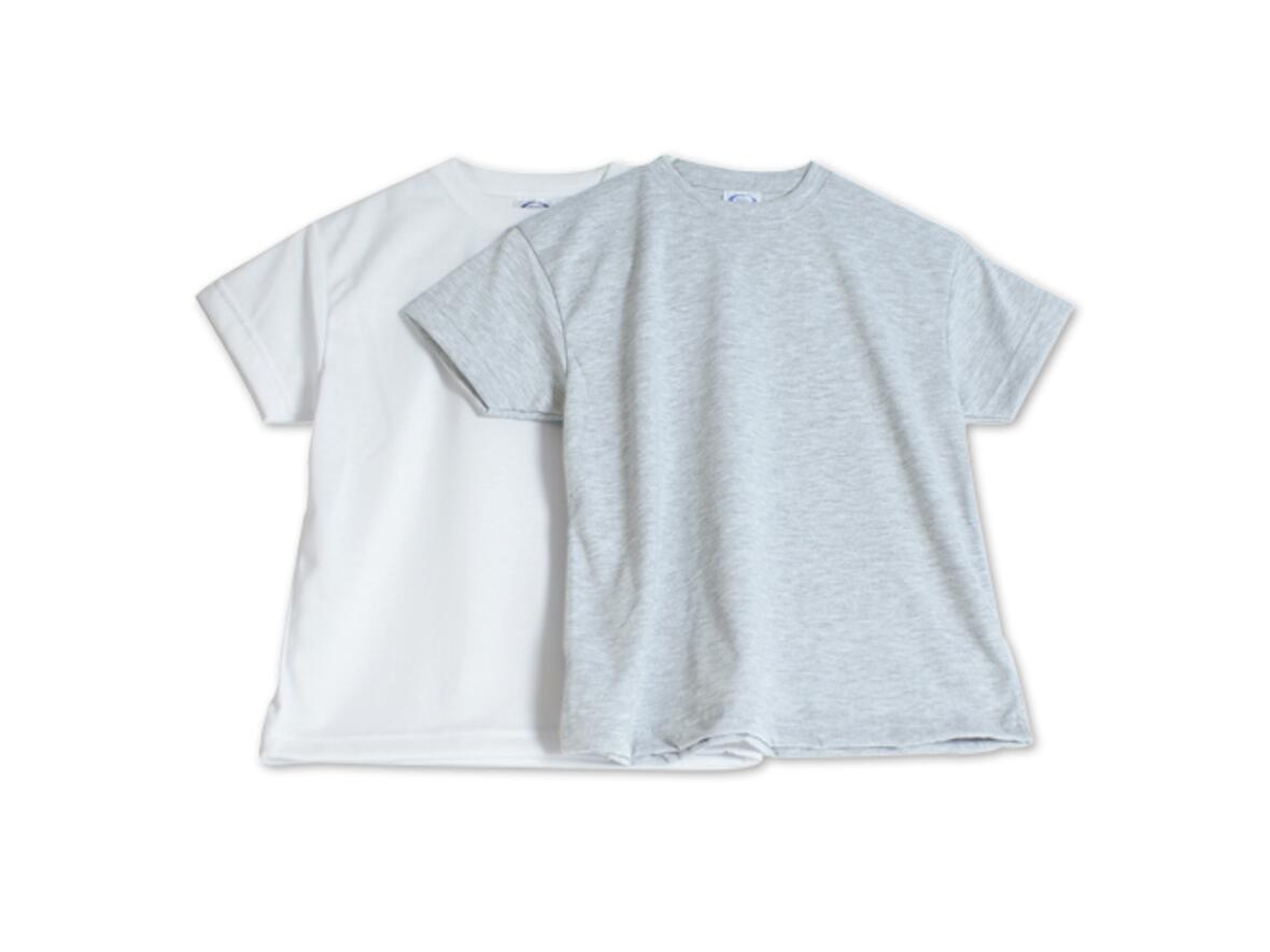 T-Shirts grau weiß